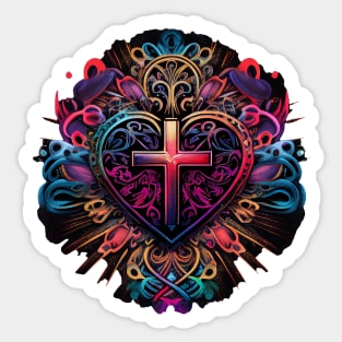 The Cross of Jesus Design V5 Sticker